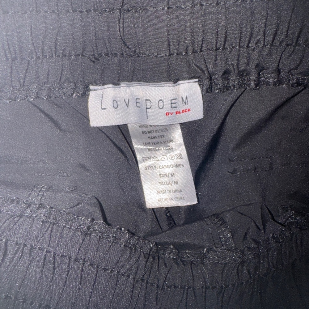 Women's Black Cargo Joggers - Picture 9 of 11